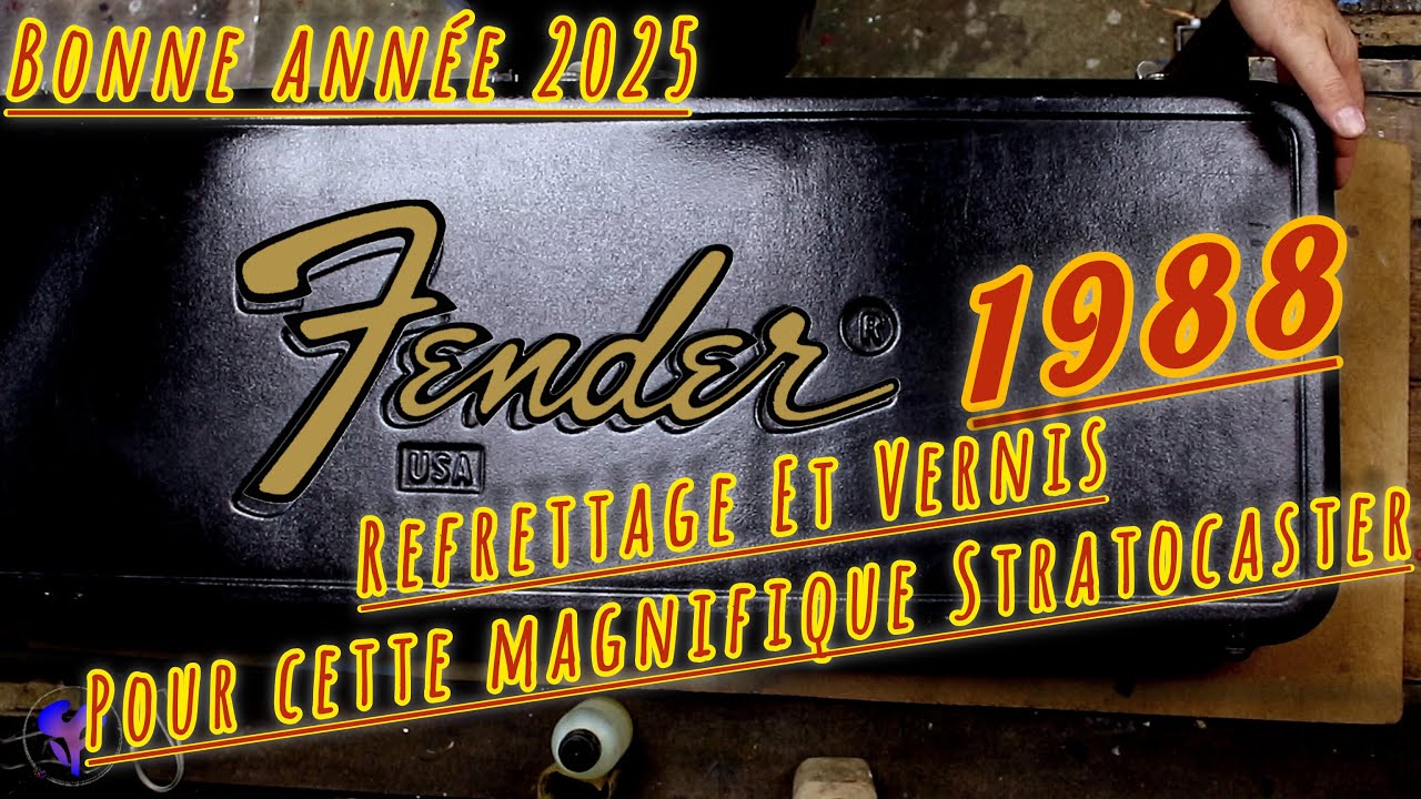 Refrettage et Vernis pour cette magnifique Fender US stratocaster 1988