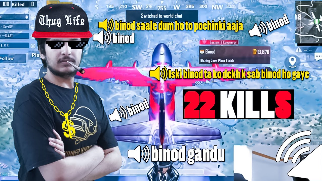 WHEN BINOD PLAYS PUBG MOBILE 😎 KON HAI BINOD?
