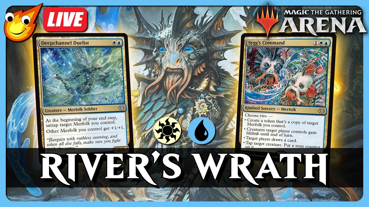🔴 LIVE | Budget Azorius Merfolk Deck Tech/Gameplay | $59/10 Rares | Brawl MTG Arena