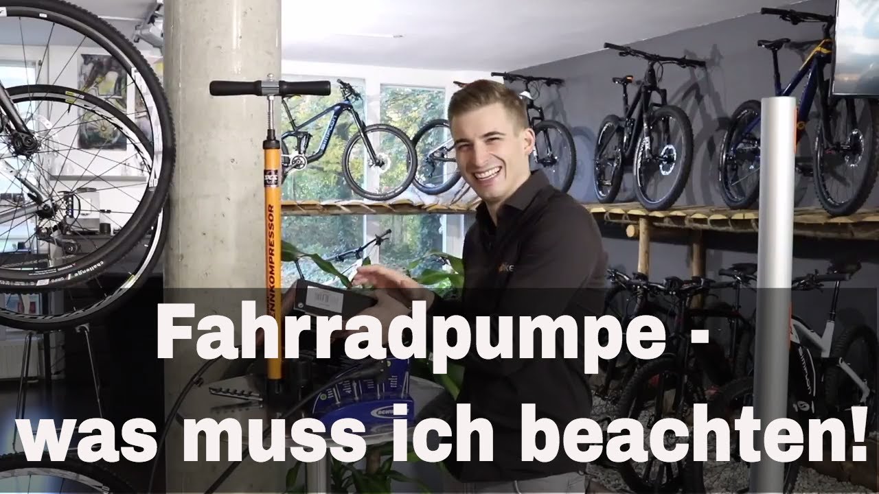 Was muss ich bei einer Fahrradpumpe beachten?