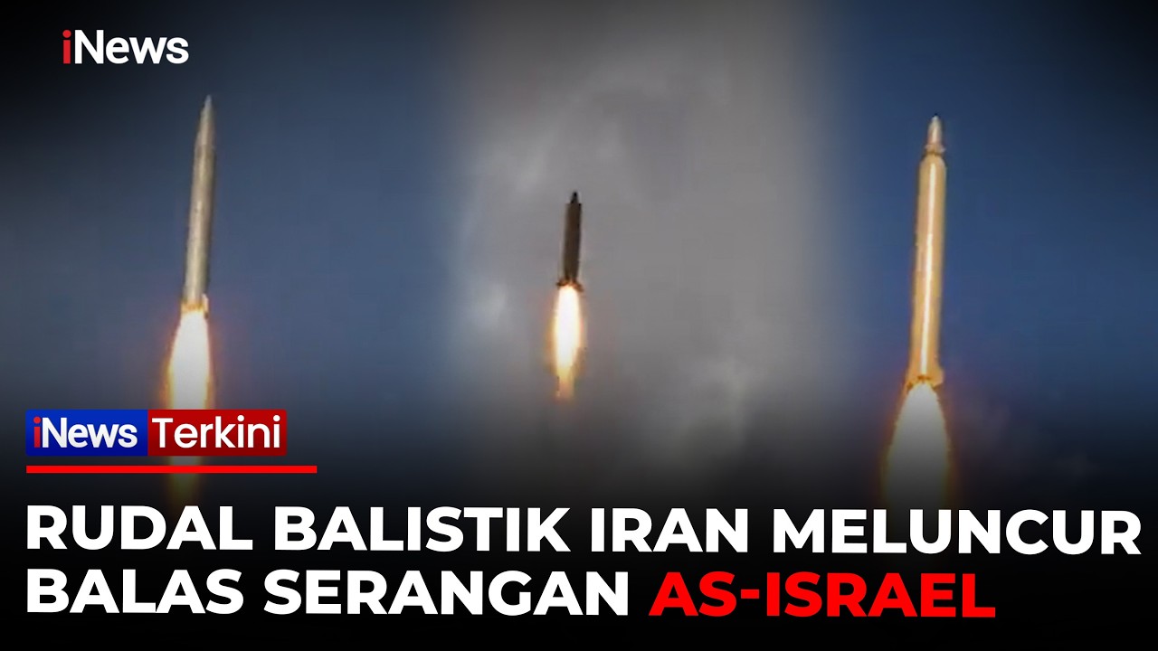 Detik-Detik Iran Tembakkan Rudal Balistik Jarak Menengah, Balas Serangan AS-Israel!