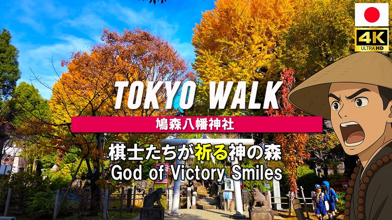 Shibuya Sendagaya Walk / What prayer lies beyond the golden ginkgo trees? , Tokyo｜4K UHD