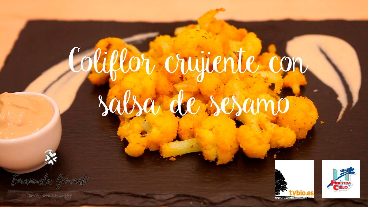 COMO HACER COLIFLOR CRUJIENTE CON SALSA DE SÉSAMO EN SOLO 15 MINUTOS