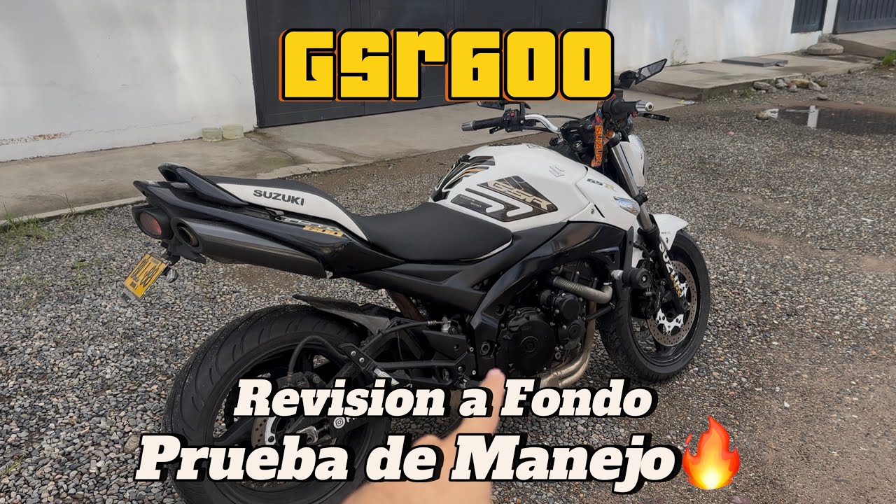 GSR600 Revisión a fondo y Prueba de manejo🔥🔥Me estrellan*