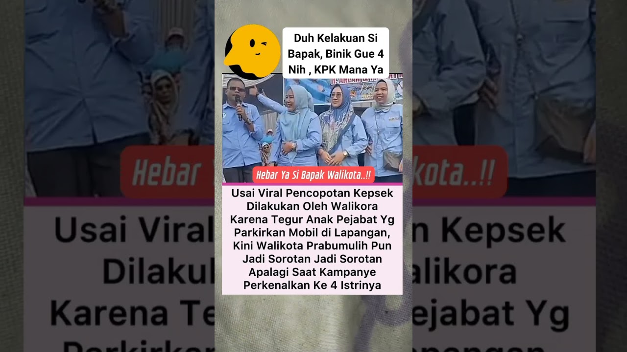 Ternyata Ini Walikota Yang Pecat Kepsek Itu... #shorts #shortvideo #faktaunik #bikinkaget #trending