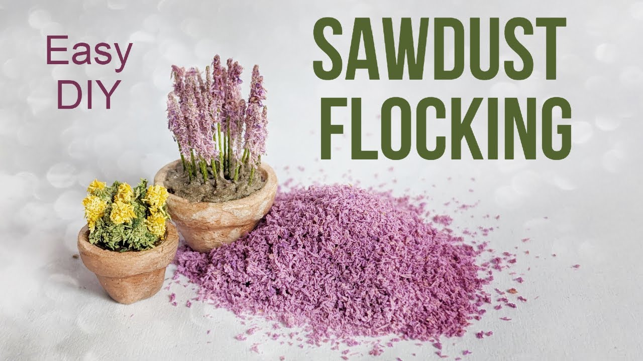 Sawdust Flocking Tutorial | How to make Flocking for Miniature Plants