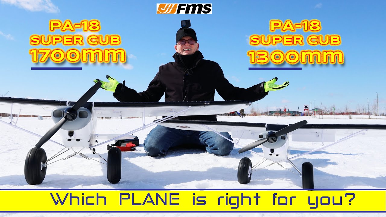 Which Giant RC Bush Plane is right for you? FMS PA-18 1700 or 1300?
