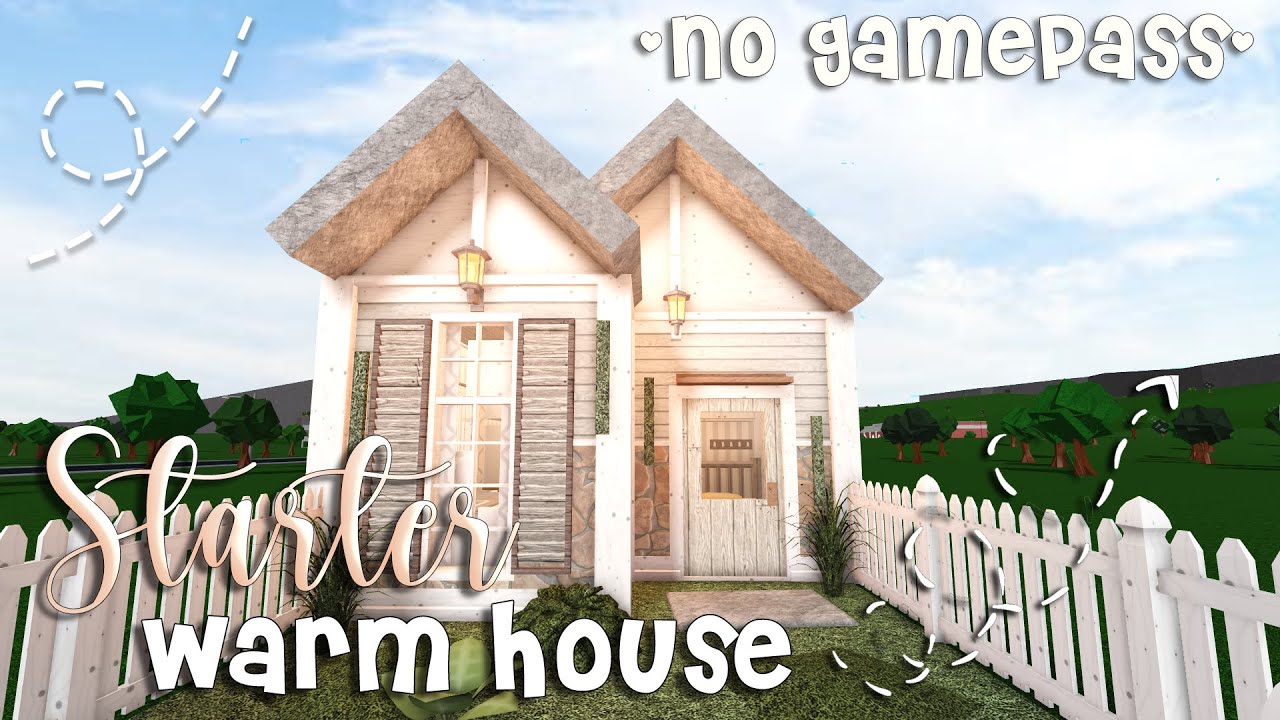 No Gamepass Cheap Starter Warm House Speedbuild and Tour - iTapixca Builds