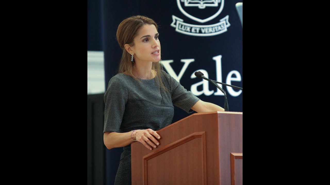 Queen Rania at Yale University