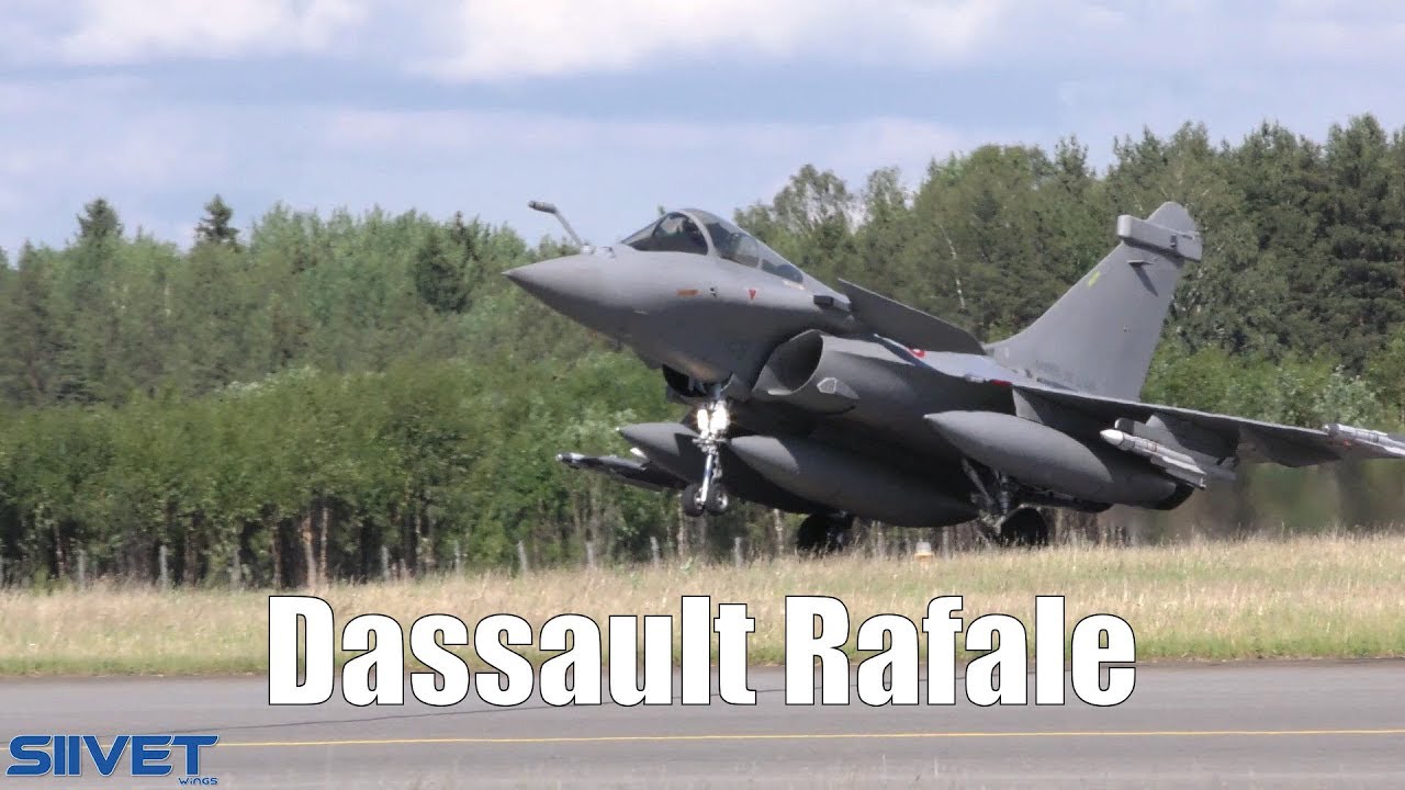 Dassault Rafale C Jets Takeoff and Landing - Turku 2019