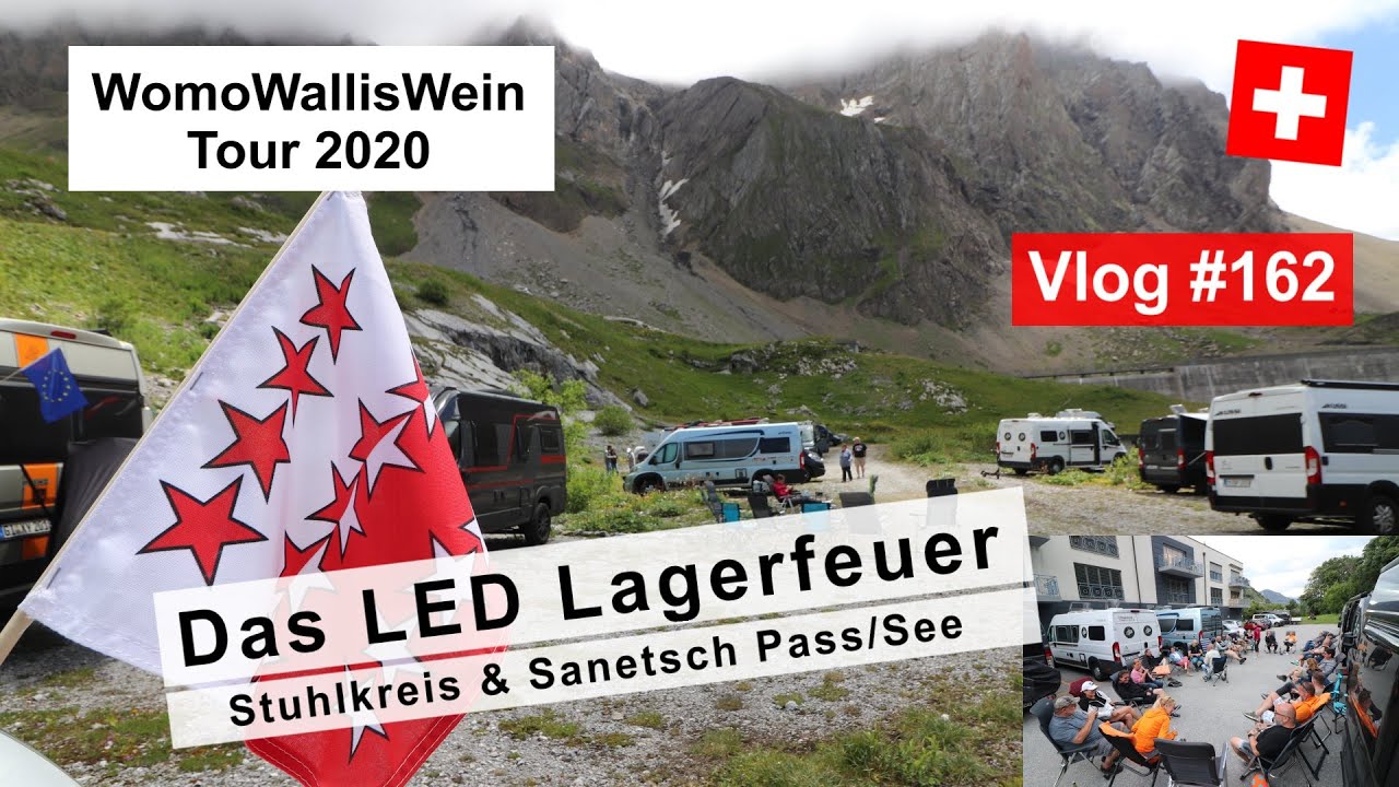 #162 WomoWallisWein Tour - Ein langer Abend in Sitten | Anfahrt Santetschsee &  Freistehen |
