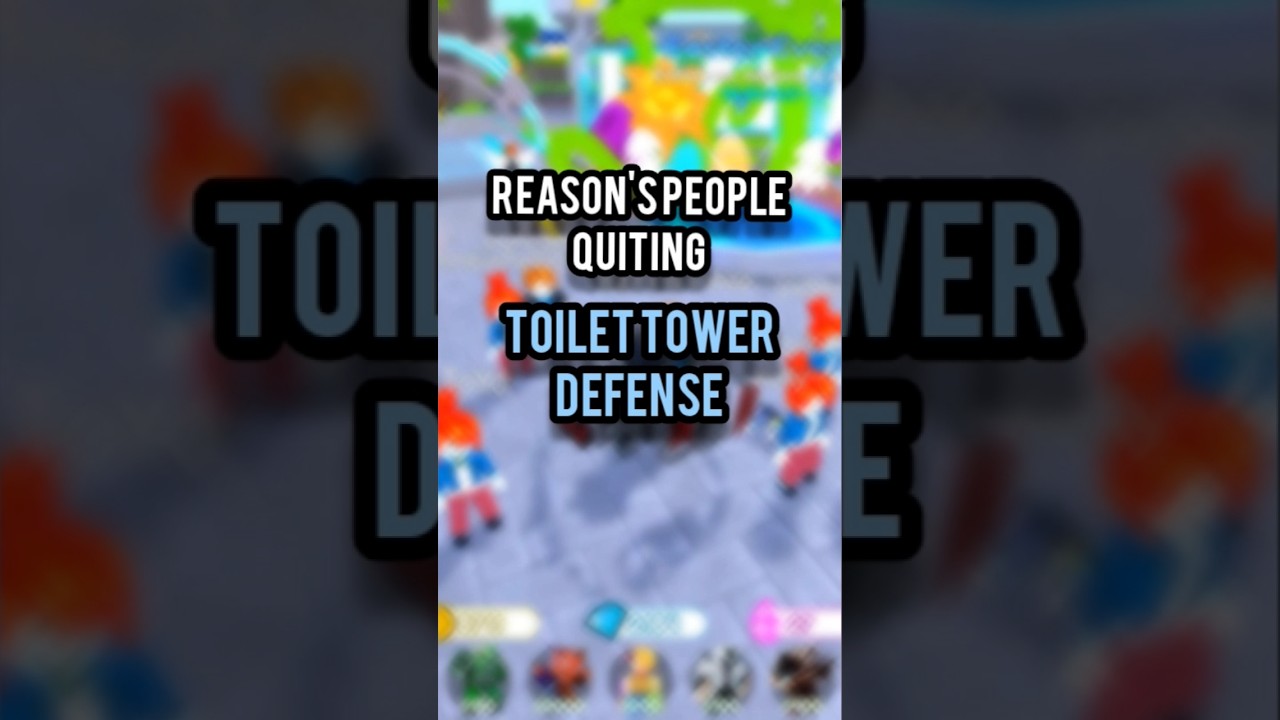 Reason's people are quiting toilet tower defense #shorts #toilettowerdefense #roblox #ttd