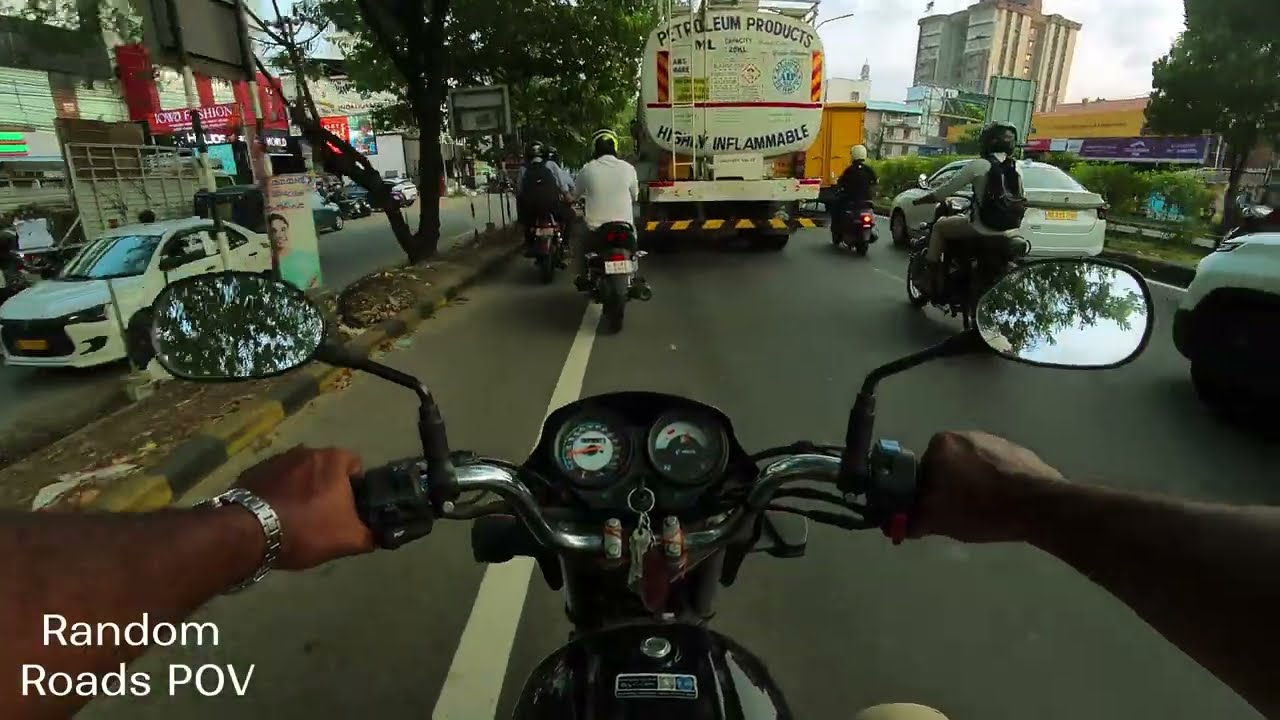Palarivattom Evening Rush Hour Looks Wild! | Real Western Kochi Traffic Ride | Insta360 GO 3S &ndash; ASMR