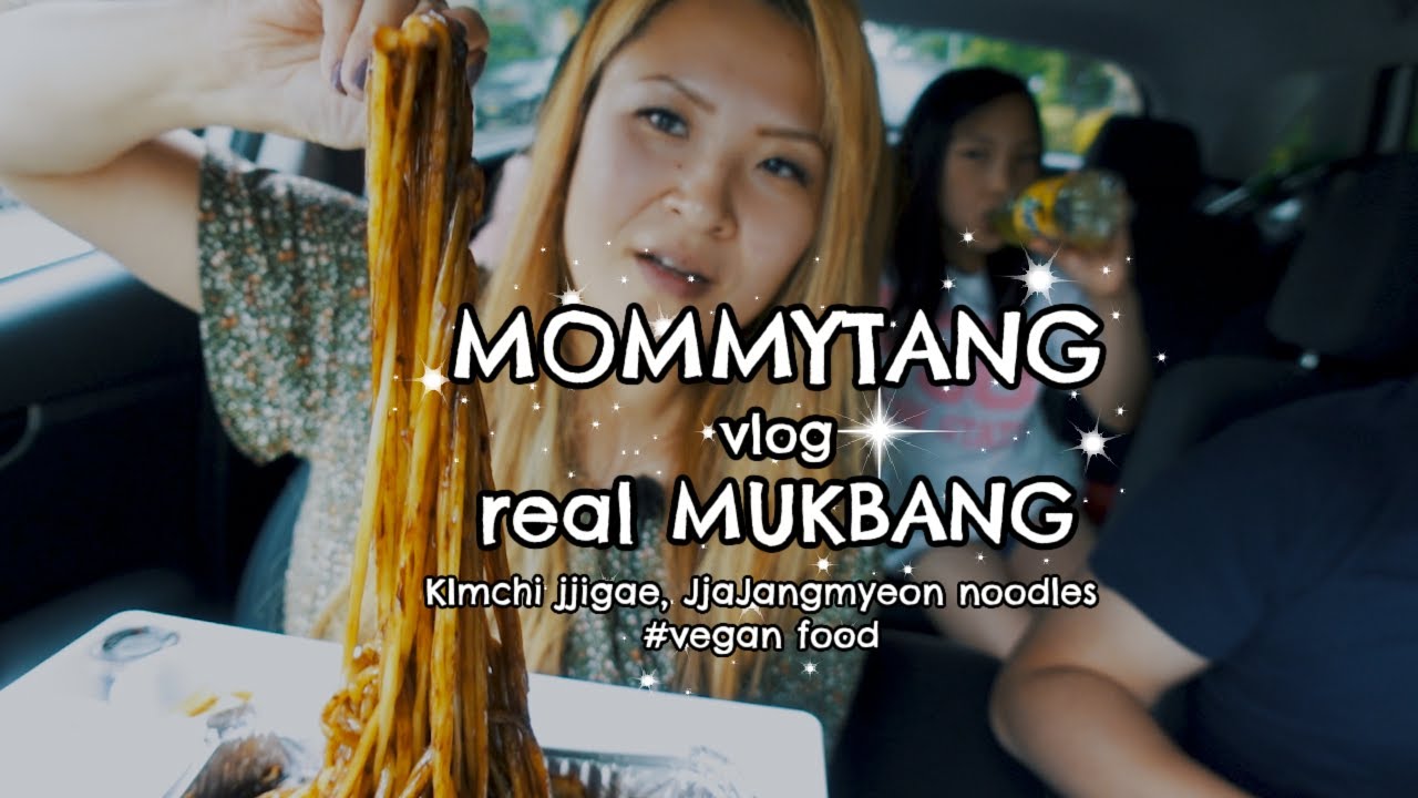 [Real Mukbang Vlog] Kimchi Jjigae 🌱| JjaJangMyeon Mukbang | vegan makeup vlog 🥰