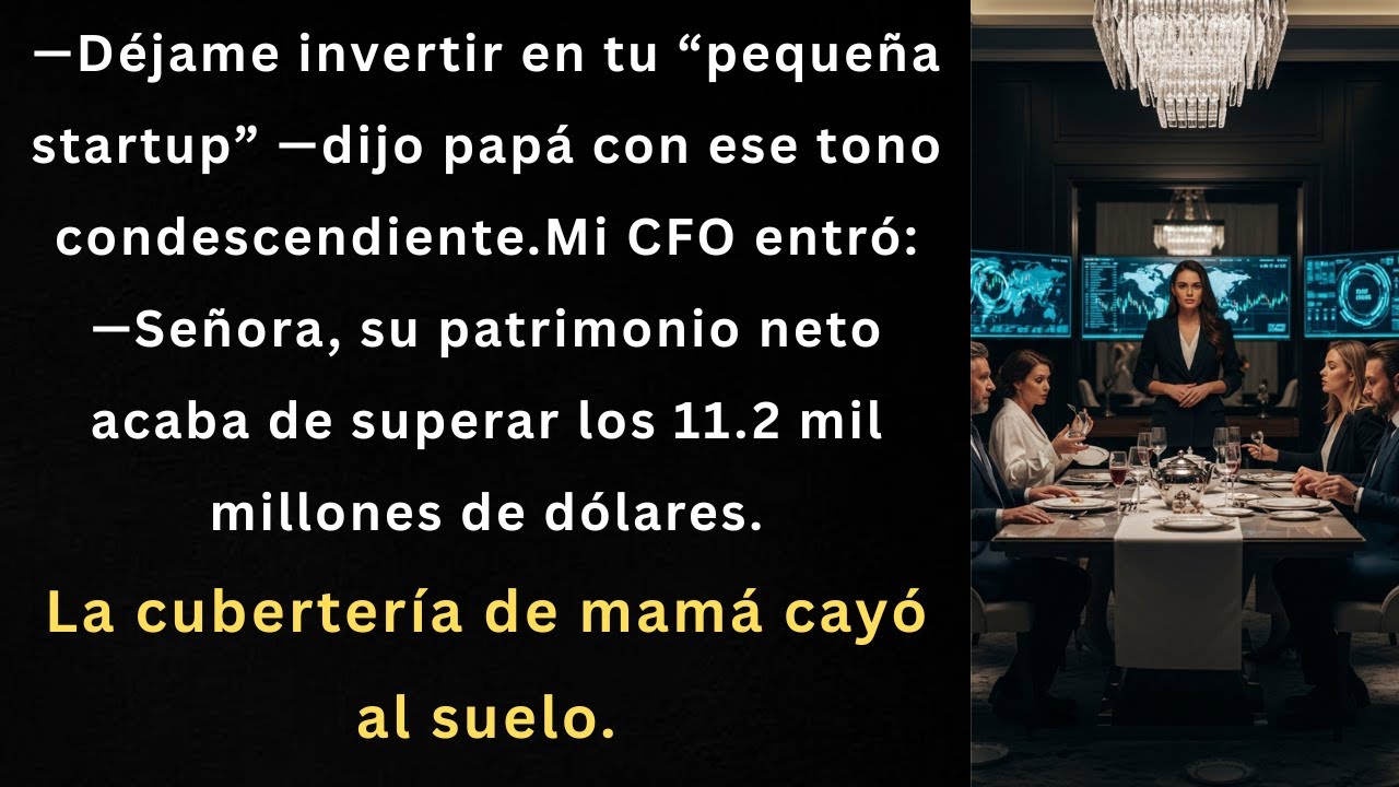“Durante la cena familiar, papá me ofreció su ‘ayuda’—y entonces se reveló mi imperio”