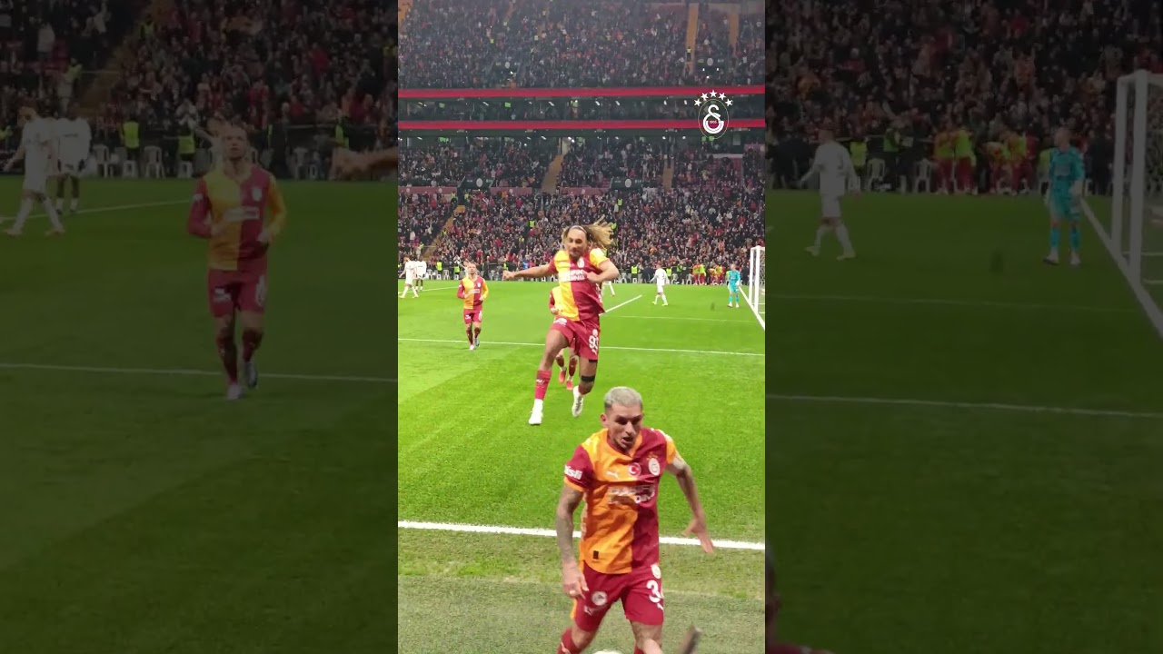 Gol&uuml;n ardından trib&uuml;ne koşup taraftarıyla b&uuml;t&uuml;nleşen bir atom karınca: Lucas Torreira! 🐜