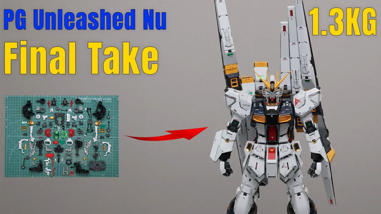 PG Unleashed Nu Gundam — Full Parts Screenshot Review & Final Thoughts