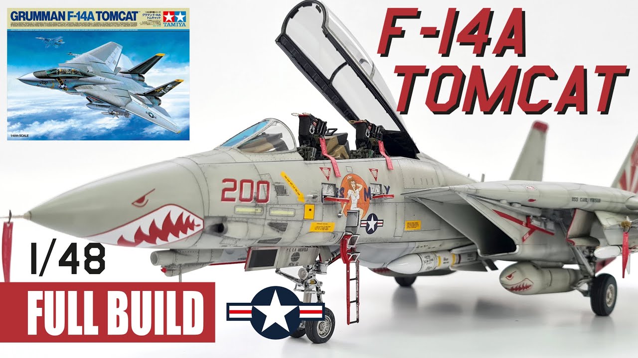F-14A Tomcat Tamiya 1/48 (Montagem completa)