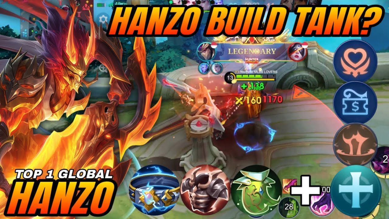 NEW META HANZO JUNGLER BUILD TANK!! BEST BUILD HANZO 2026 TOP GLOBAL - MOBILE LEGENDS