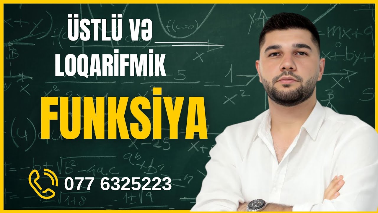 ✅📌 Üstlü və loqarifmik funksiyalar.Mövzu və sual izahı 