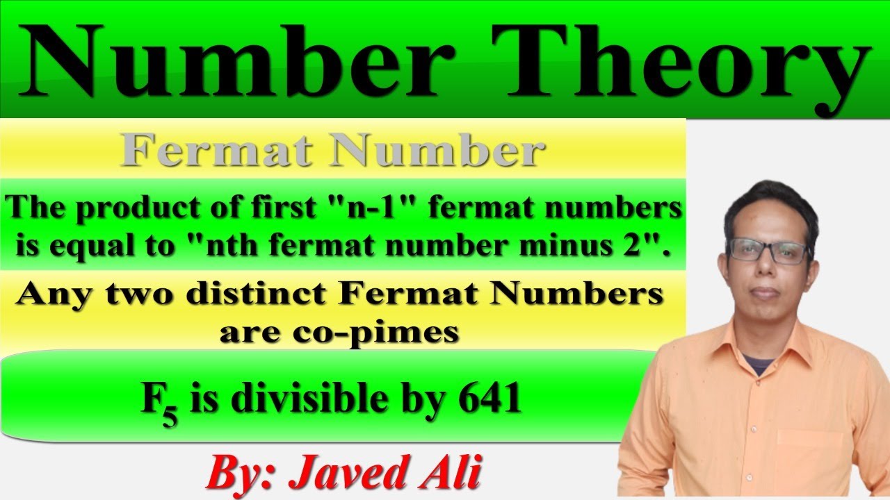 Product of first n-1 fermat numbers eqal to nth fermat number minus 2. Number Theory, Edler. lec36