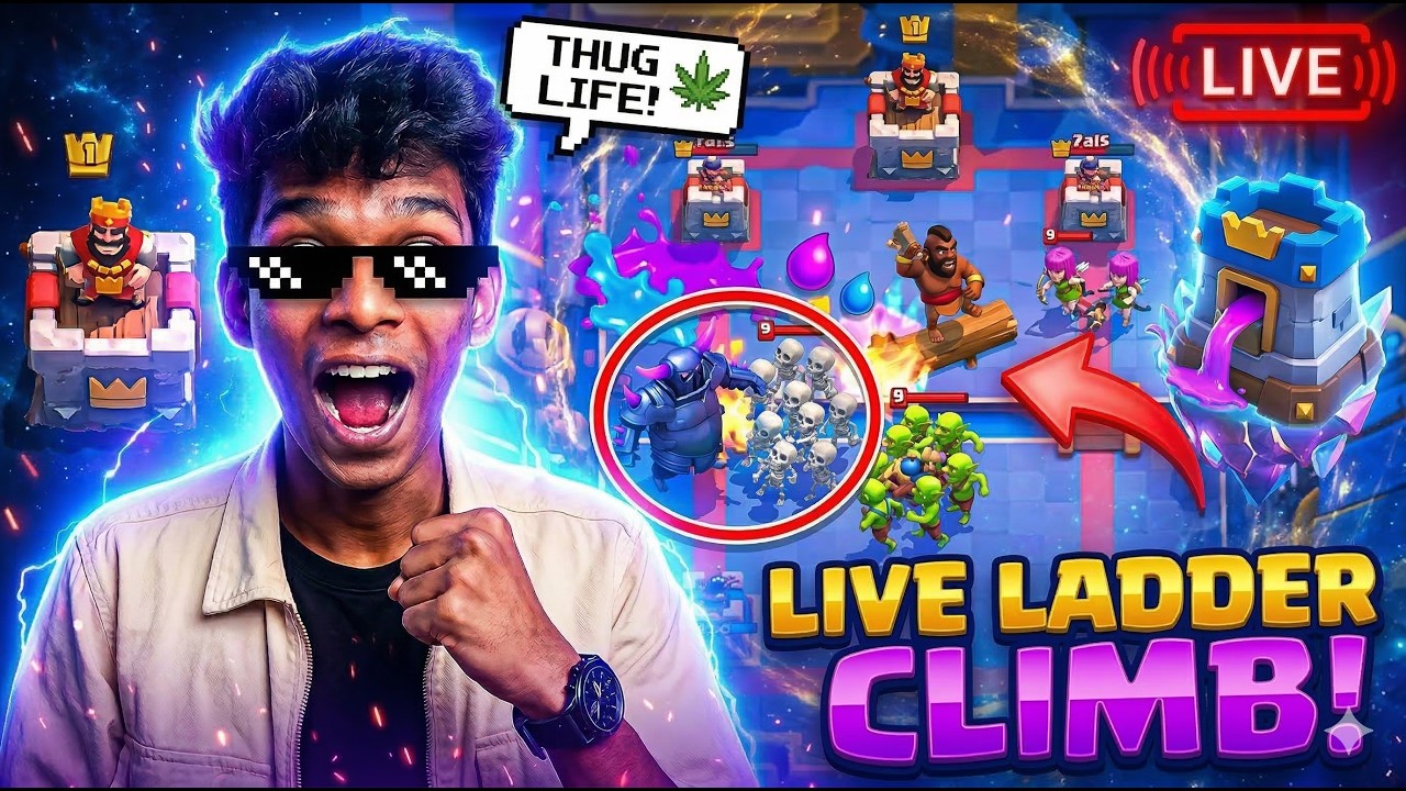 🔴 LIVE Clash Royale Ladder Push 🔥 | Road to Ultimate Champion | Tamil Live