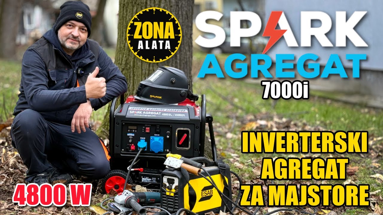 Spark Agregat 7000i Inverterski Agregat pogodan za Zavarivanje