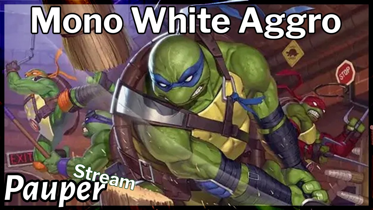 Mono White in Pauper Leagues with new TMNT cards!