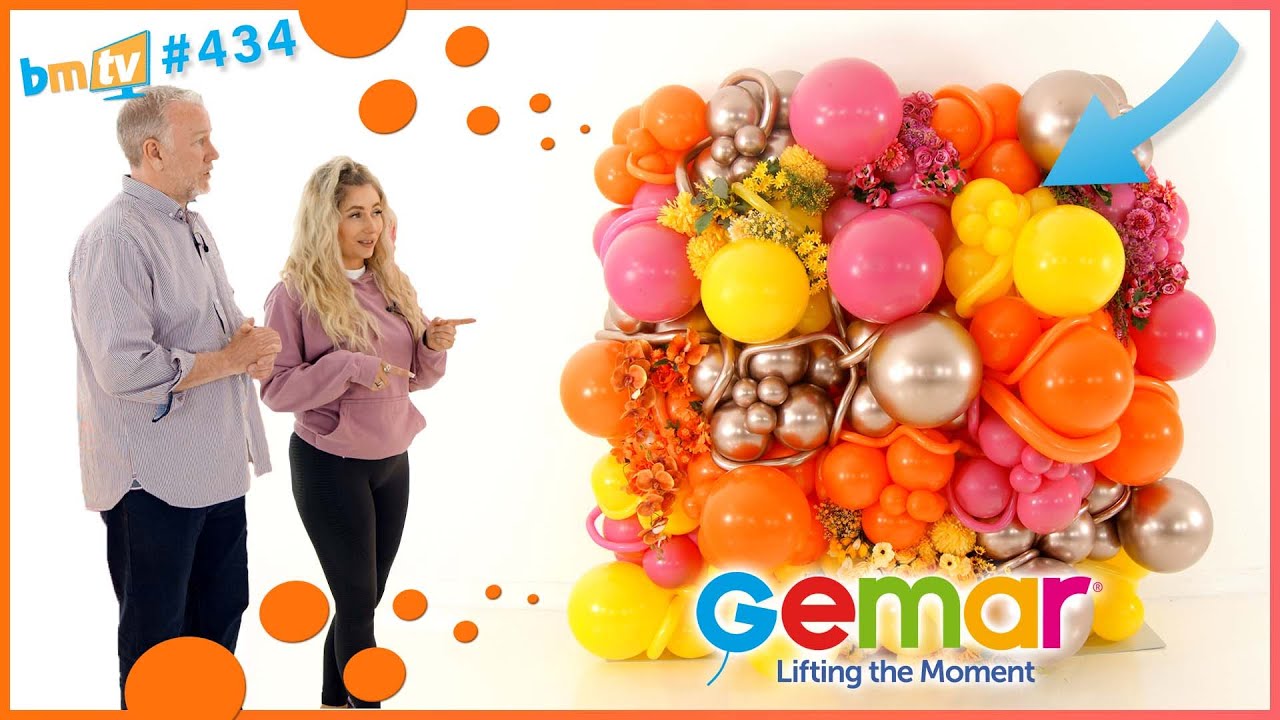 Building a Stylish Organic Balloon Wall with Blow it with Bex & Gemar Balloons! - BMTV 434