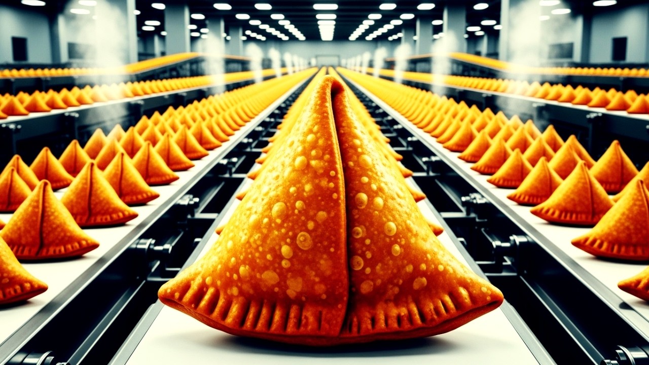 Amazing Samosa Mass Production Process in Factory 🥔🏭