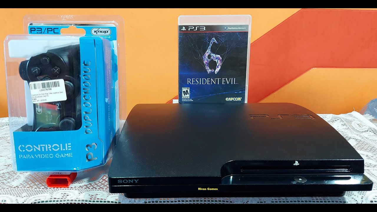 PLAYSTATION 3 – PS3 SLIM MODELO CECH-2000A JAPONÊS EM ÓTIMO ESTADO CONSOLE COM 465GB CHEIO DE JOGO
