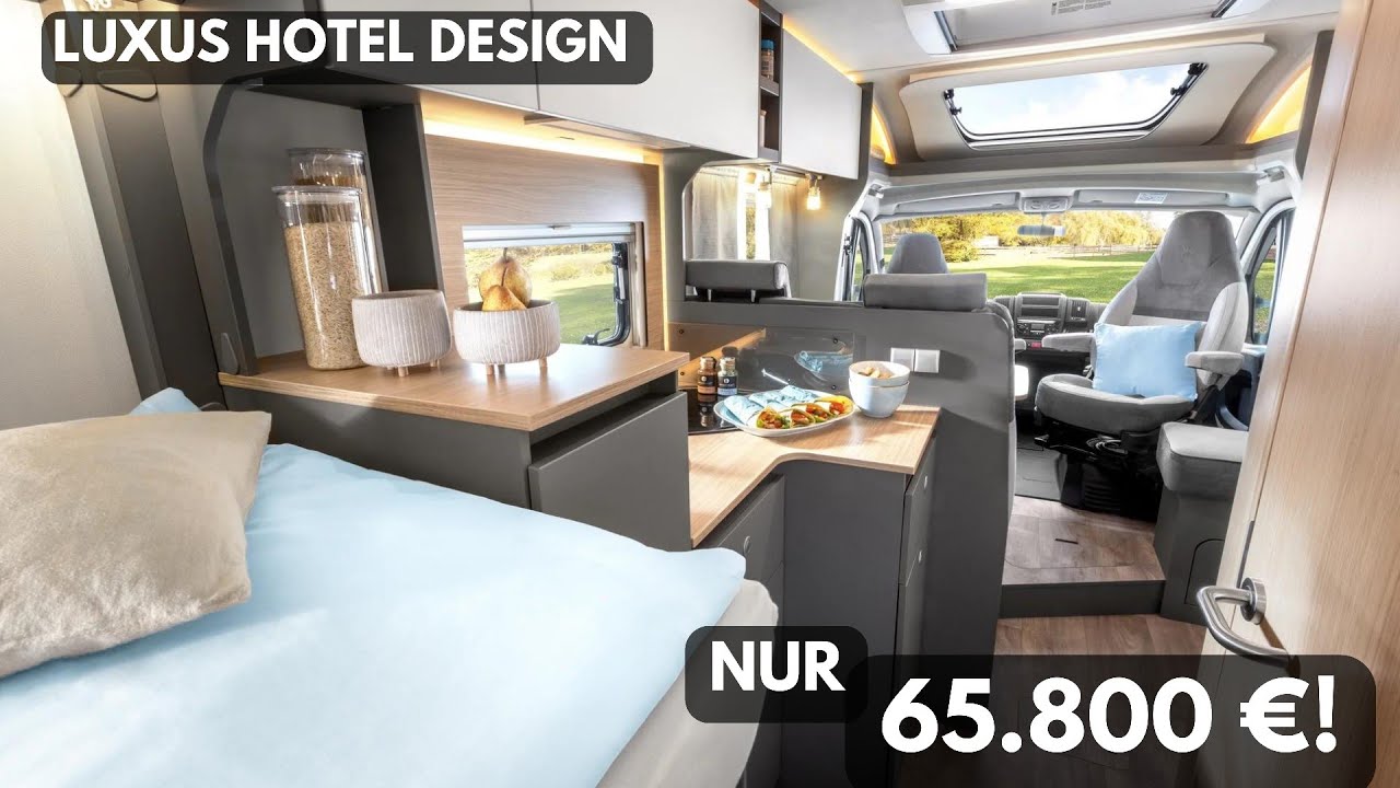 5* Luxus Hotel Design Wohnmobil 2023: LMC T 660 G. Längsbetten. Klare Designsprache. Moderne Farben.