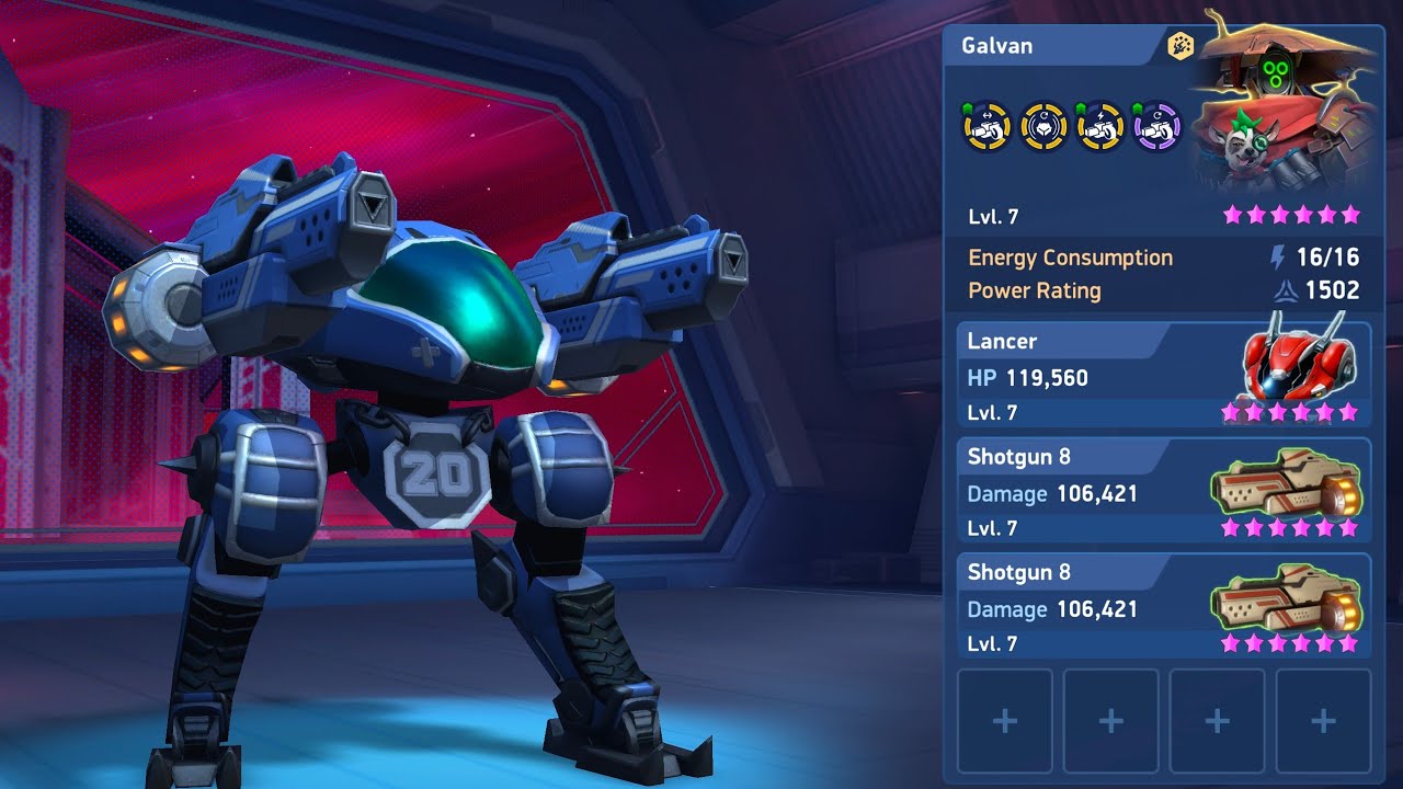 Lancer Shotgun 8 - Mech Arena