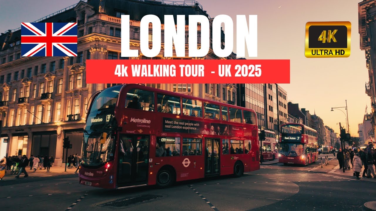 London in 4K HDR: A Stunning Walking Tour | 4K with Captions and Street Sounds | EP13 S1
