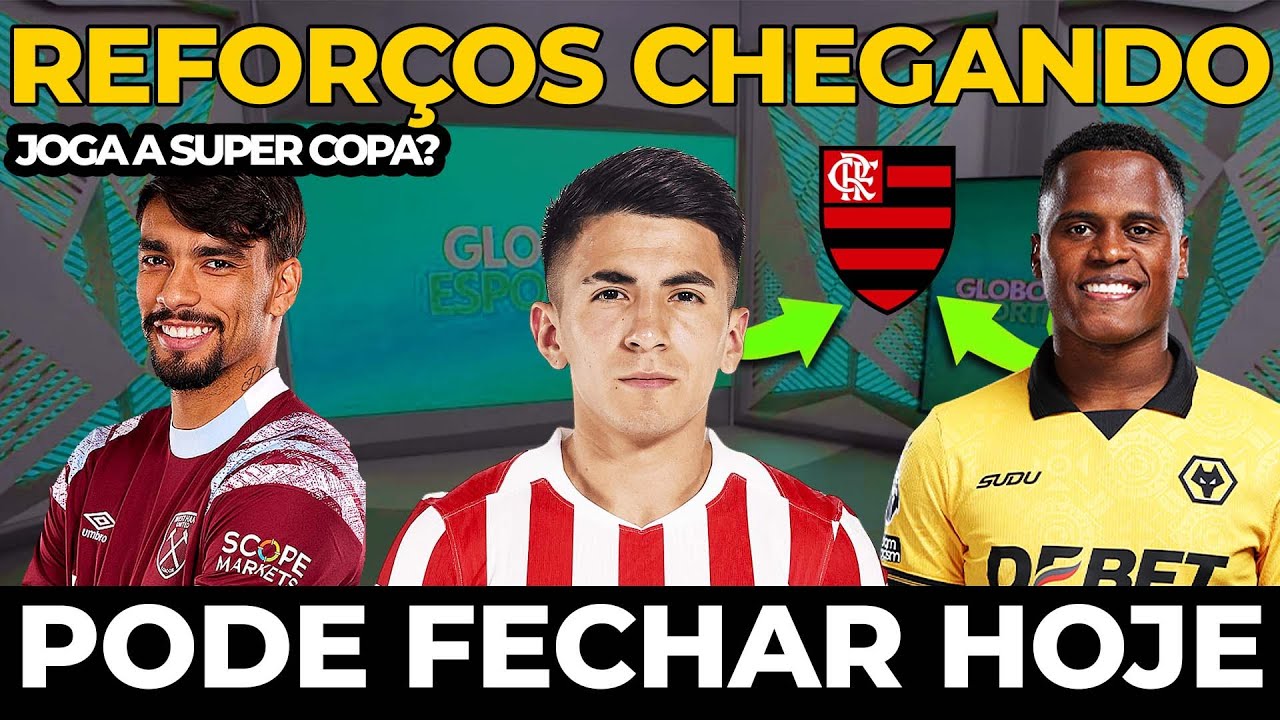 AGORA! FLAMENGO SE MOVIMENTA POR ALMADA E JHON ÁRIAS! PAQUETÁ PODE SER ANUNCIADO AINDA HOJE! E+