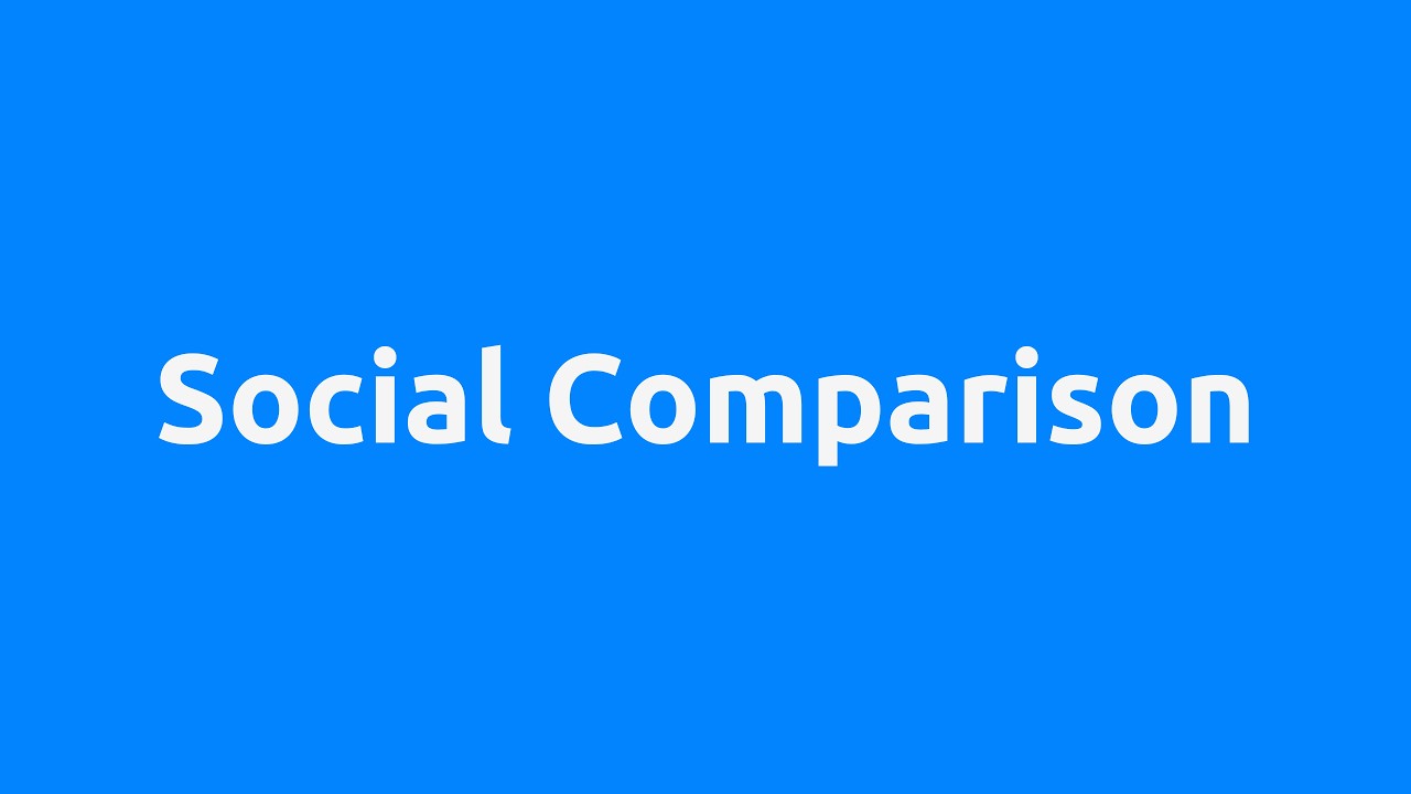 Social Comparison & Anxiety | Life Skills Academy