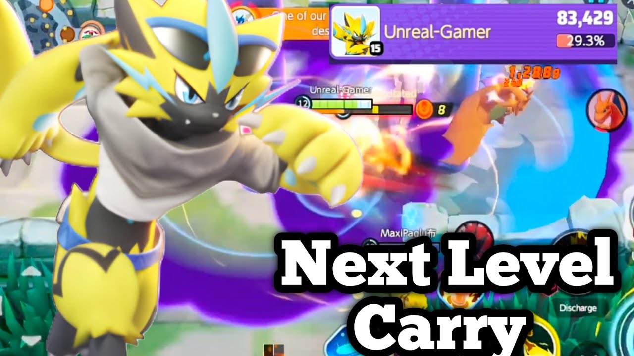 Last Score Saved The Game | Zeraora Gameplay | Pokemon unite