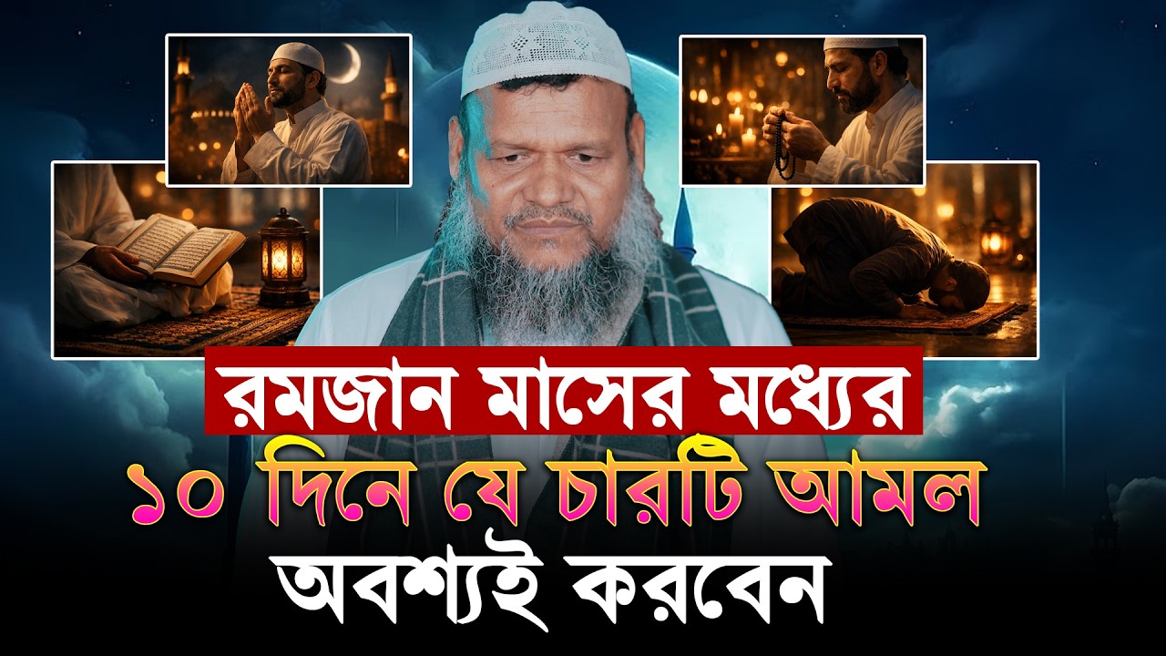 রমজান মাসের মধ্যের ১০ দিনে যে চারটি আমল অবশ্যই করবেন | Sheikh Abdur Razzak Bin Yousuf