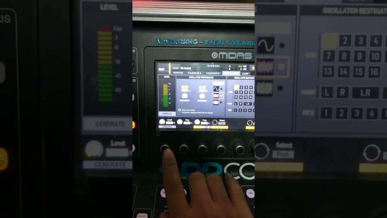 Tutorial pink nois di MIDAS M32 