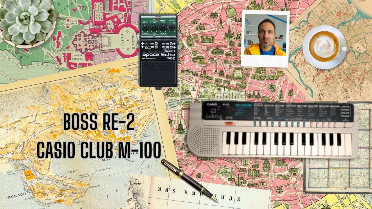 BOSS - RE-2 | Space Echo Test with Casio M-300