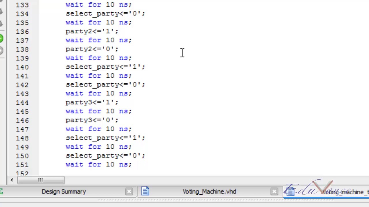 VHDL Lecture 22 Lab 7 - Voting Machine Simulation