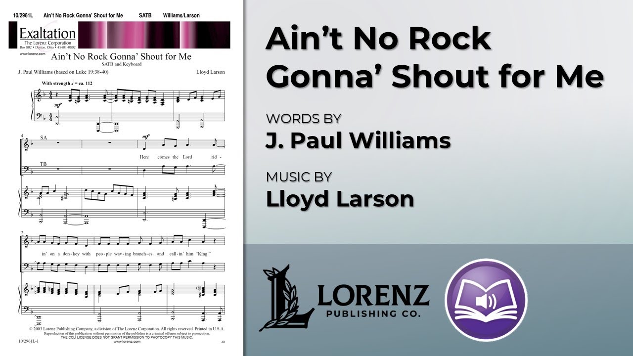 Ain't No Rock Gonna' Shout for Me | Lloyd Larson