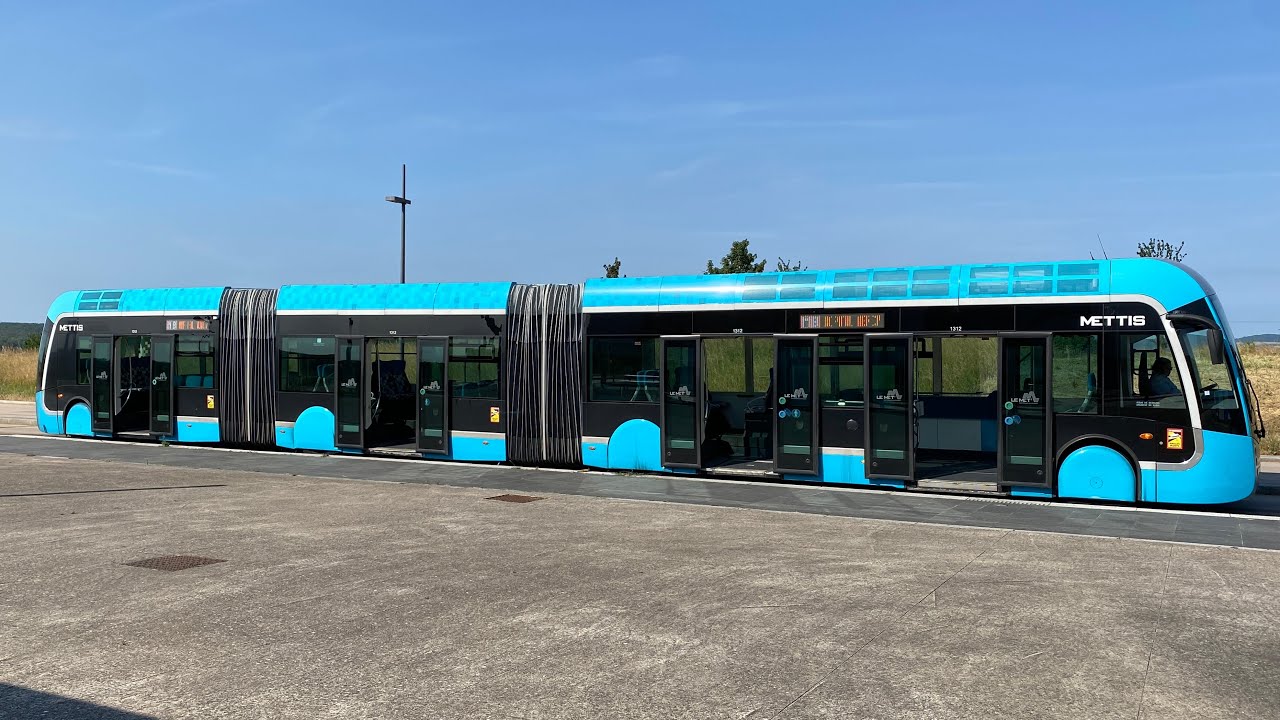 VAN HOOL ExquiCity 24 Hybrid - METTIS B - Réseau LE MET’ [METZ] - Centre Pompidou à Hôpital Mercy