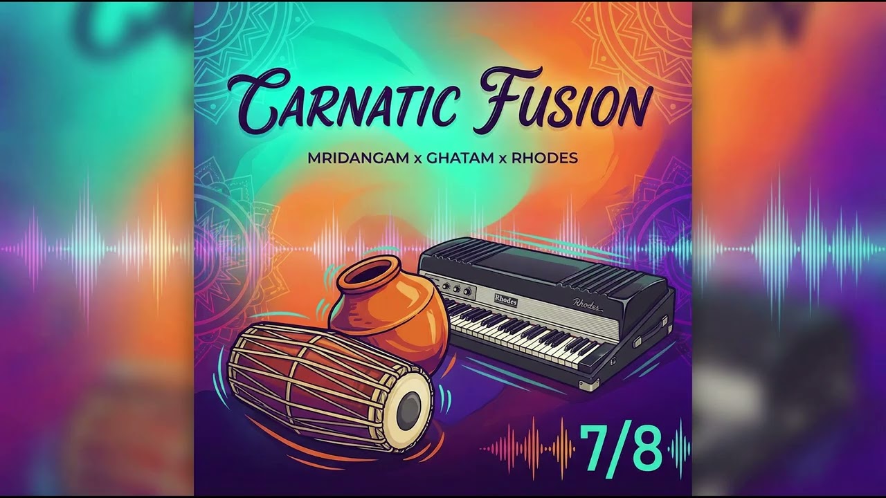 Carnatic Fusion (7/8 Groove) | Mridangam x Ghatam x Rhodes | Modern South Indian Pop Hook