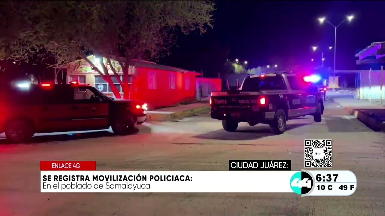 Se registra movilización policiaca