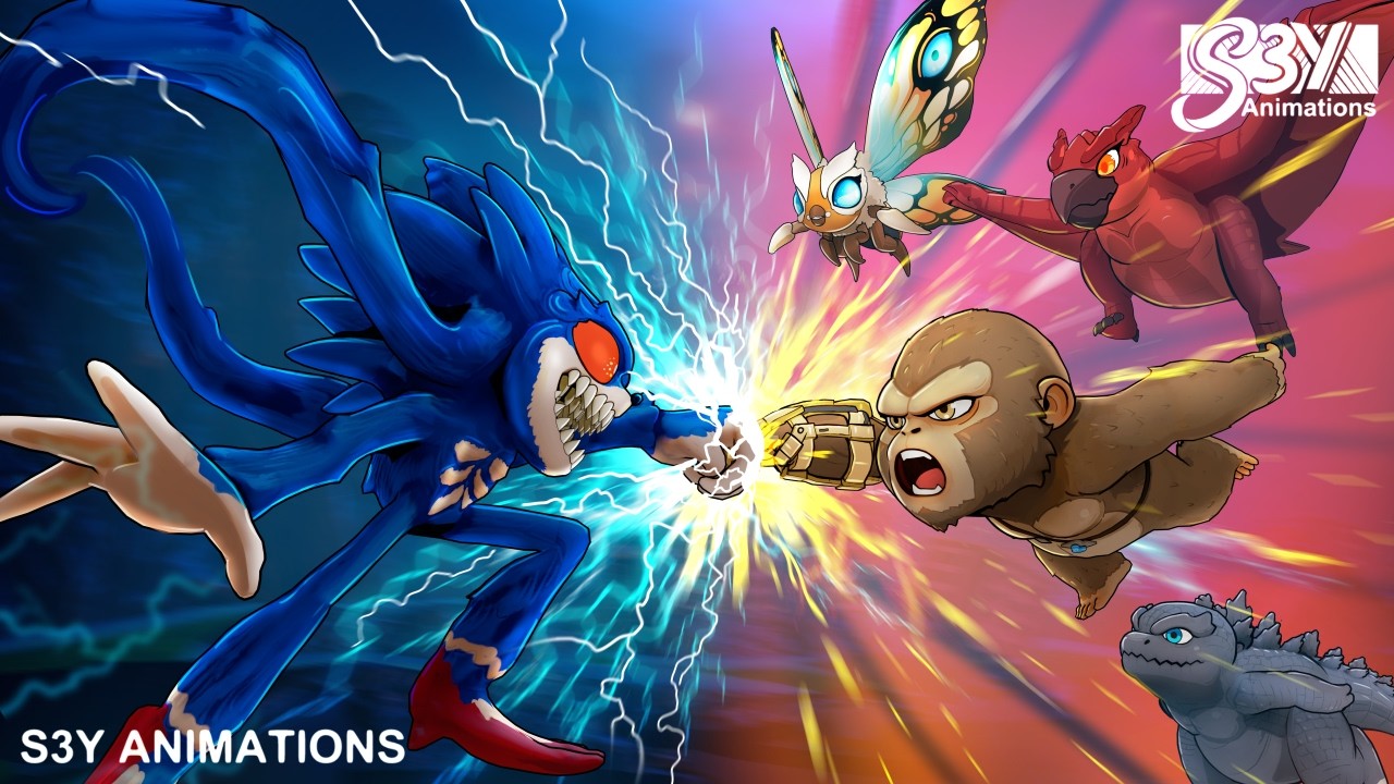 Baby Godzilla x Kong vs Super Shin Sonic – Animation 27 Part3
