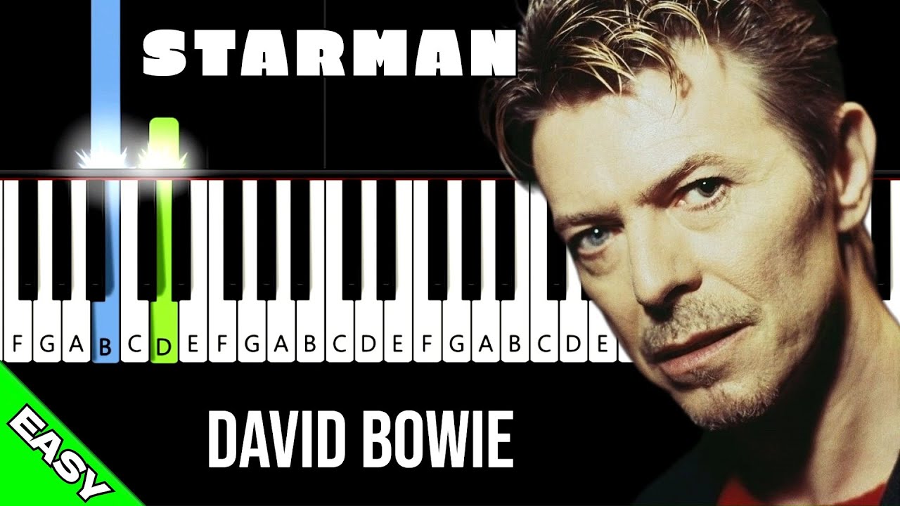 Starman # starman piano # EASY Piano - David Bowie