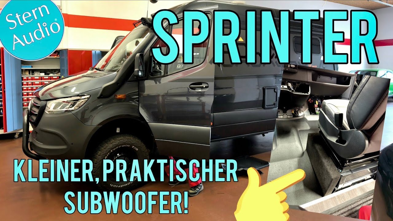 Kraftvolles Soundsystem mit Subwoofer im Sprinter - aber bitte ohne Einschränkungen? Na los geht's!