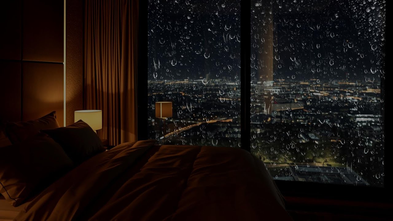 Beat Insomnia Naturally with Heavy Rain On Roof apartemen at Night