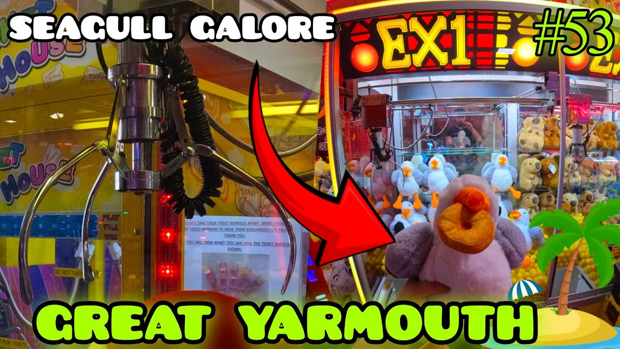 Claw Machines UK Episode #53 | Great Yarmouth | Winning Seagulls In The Arcades